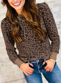 Leopard print long sleeve ￼