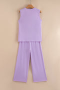 Orchid Petal Casual Pants
