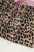 Pink Leopard Print Shorts