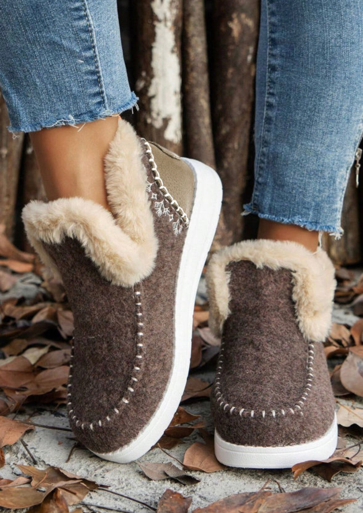 Brown Suede Ankle Boots
