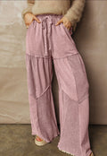 Pink wide legged pants ￼