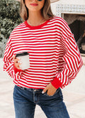 Red striped long sleeve