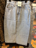 Light Wash Denim Skirt