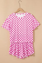 Pink Checkered skort