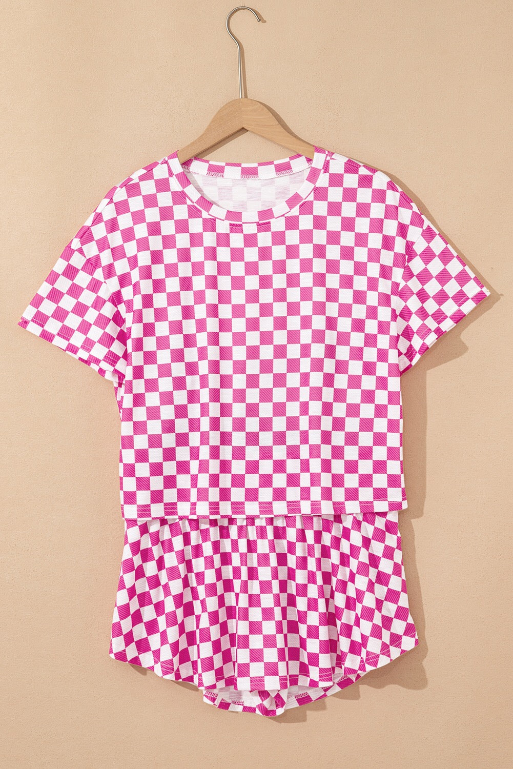 Pink Checkered skort