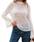 White Lace flare sleeve