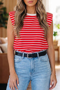 Red stripe tank top