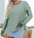 Green striped long sleeve