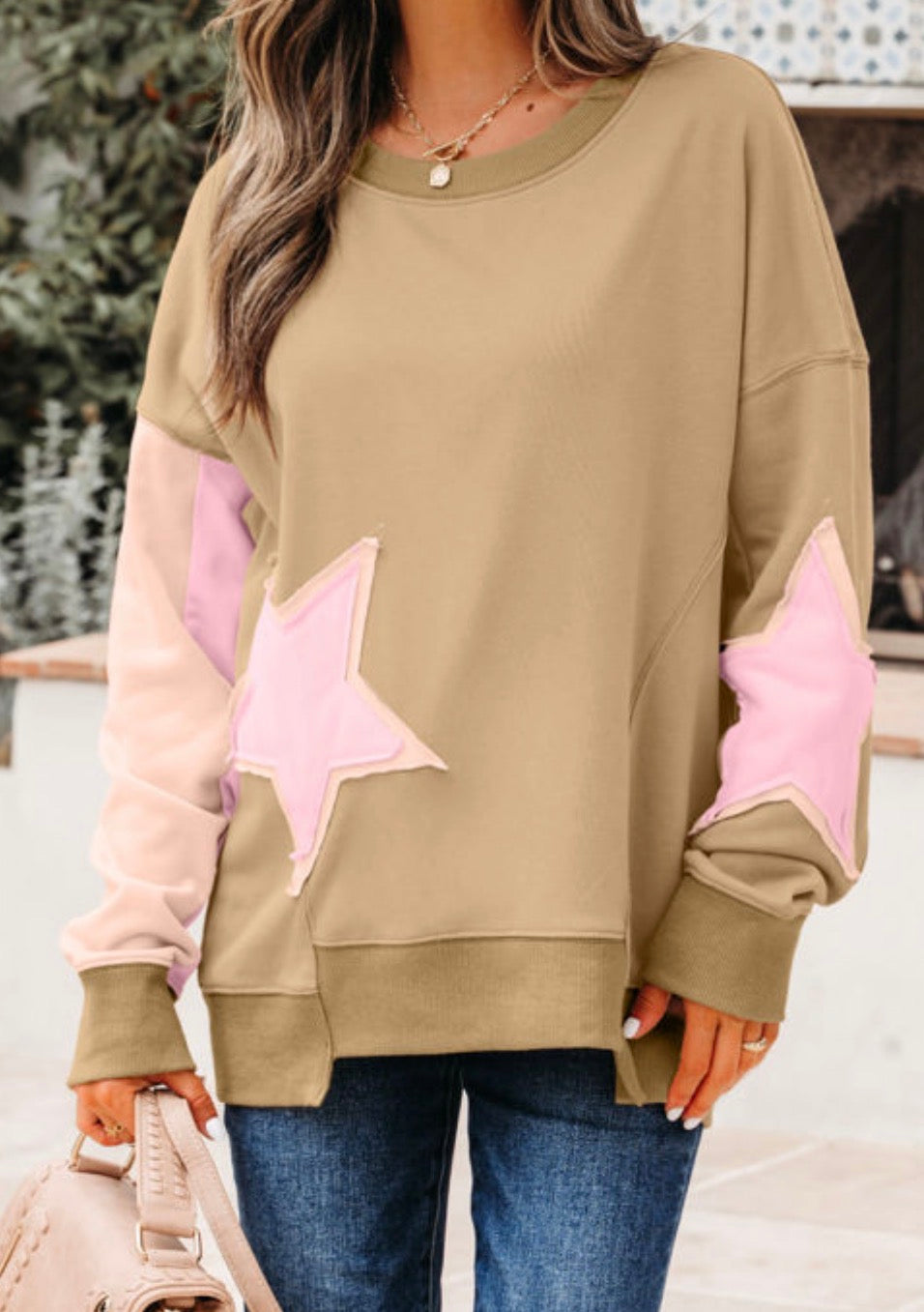Pink star long sleeve