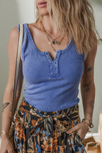 Blue button tank