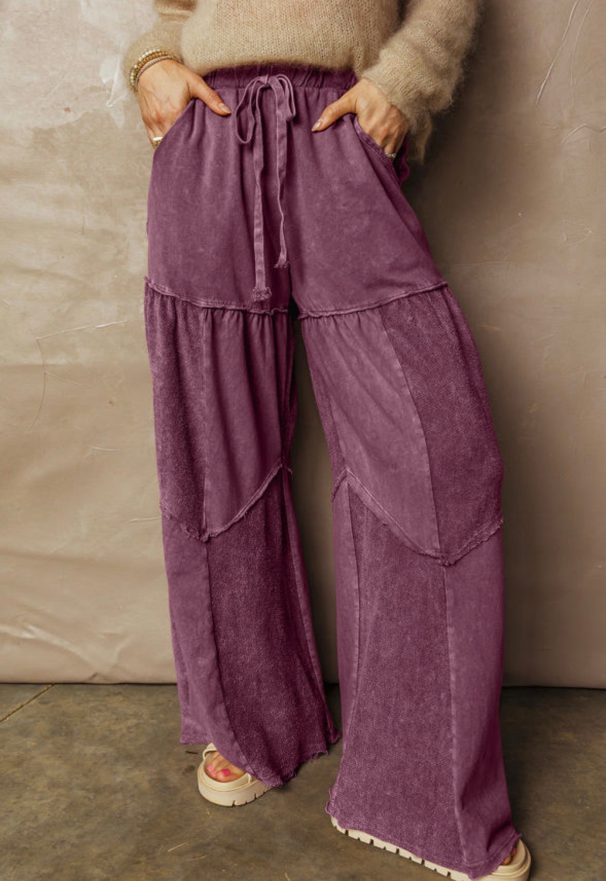 Pink Wide legged pants