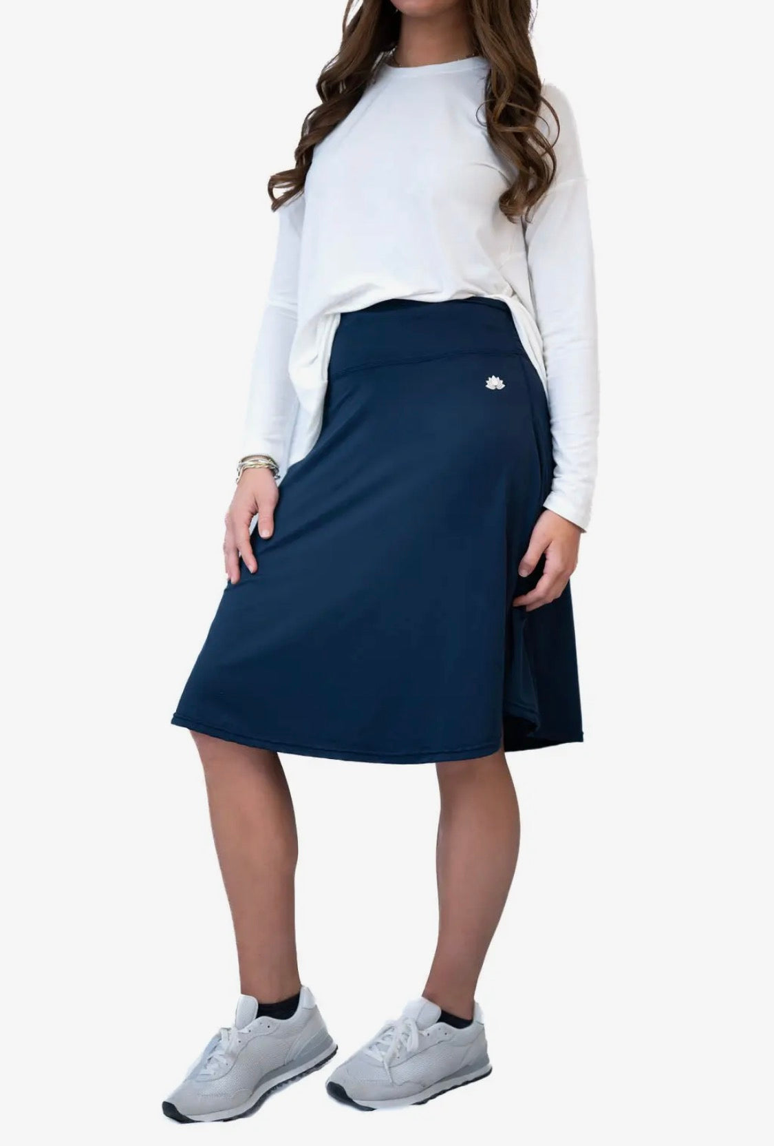 Snoga Navy A-Line Active Skirt