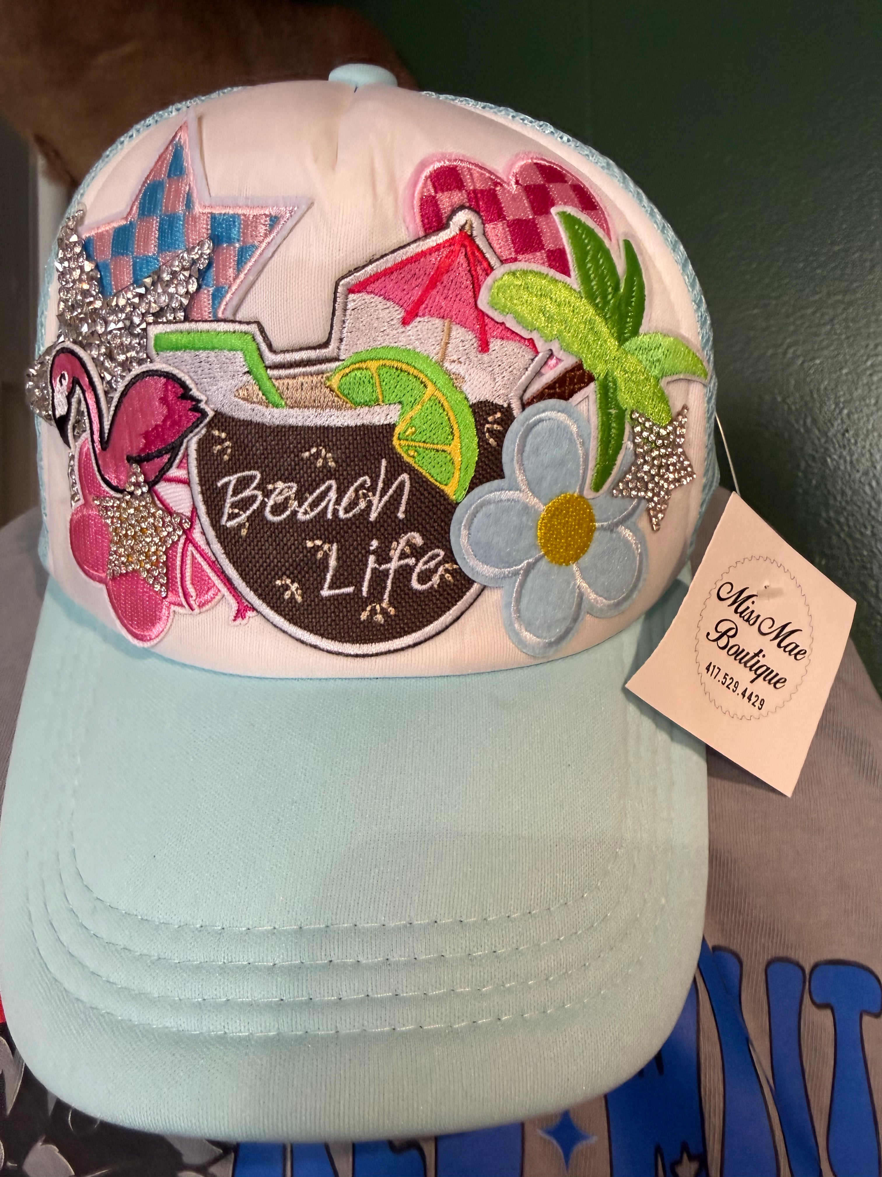 Beach Life Mom Hat